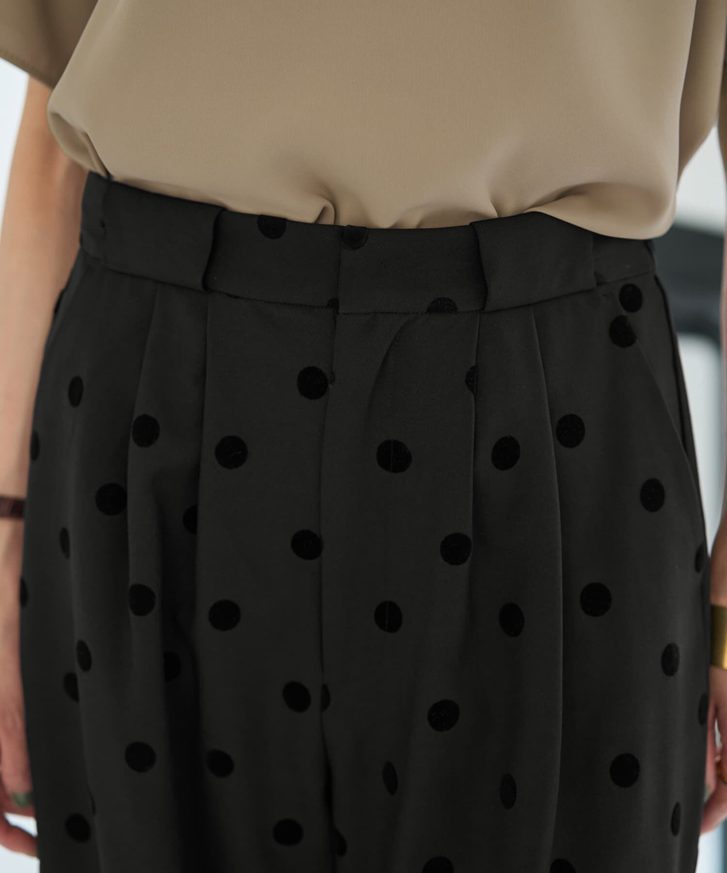  「フロッキードットワイドパンツ」|その他|