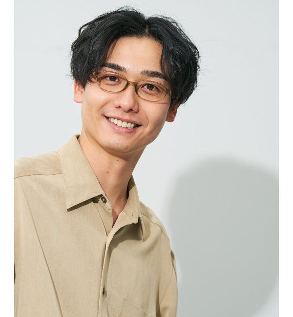  「オーバル型 メガネ | 大人可愛い 伊達メガネ レディース レンズ交換券付」|メガネ|ブラウン