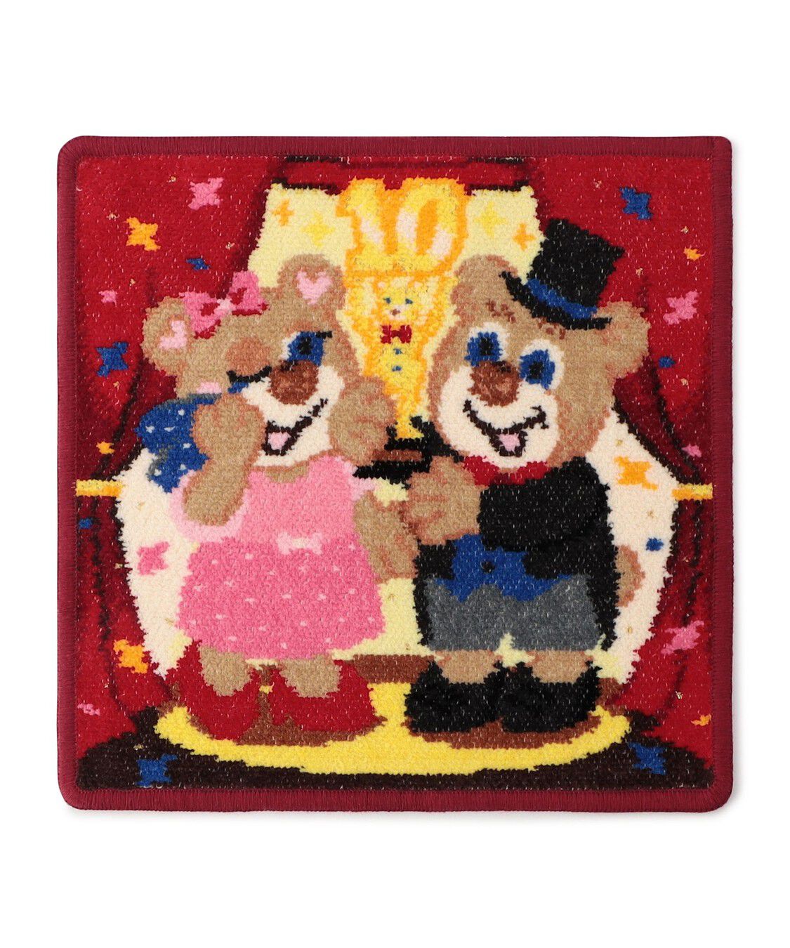 LOVERARY BY FEILER「ニコニナハッピーアニバーサリー！　ハンカチ」|ハンカチ|レッド&times;ダークレッド