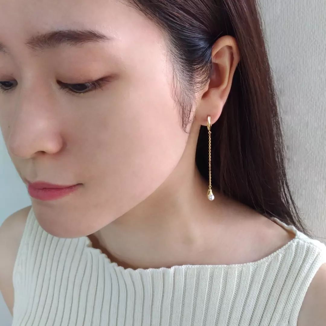  「silver925 スウィングツイストパール イヤリング (ニッケルフリー)」|イヤリング|