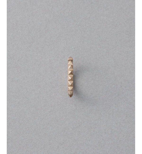 ete「[ハンサムピンク] K10MPG スタッズ イヤーカフ」|イヤーカフ|