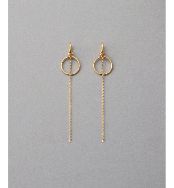 ete「サークル/チェーン イヤリング」|イヤリング|イエローゴールド