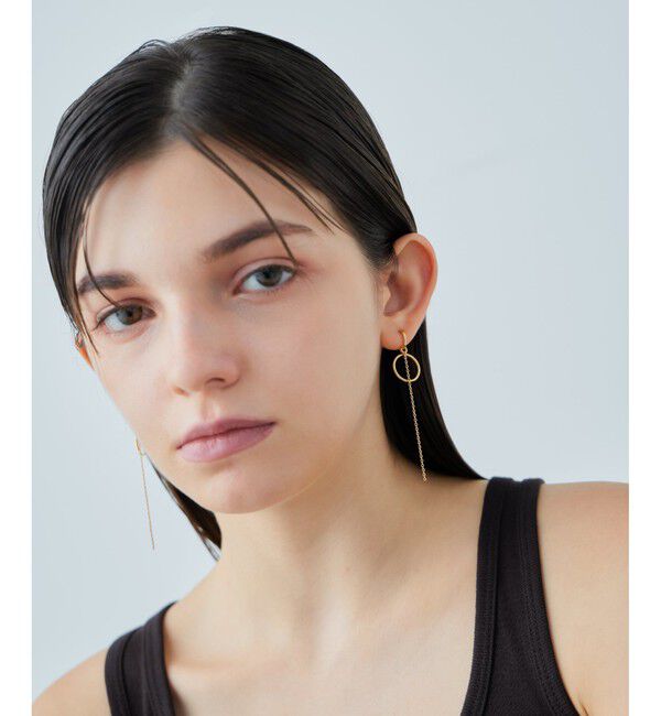 ete「サークル/チェーン イヤリング」|イヤリング|