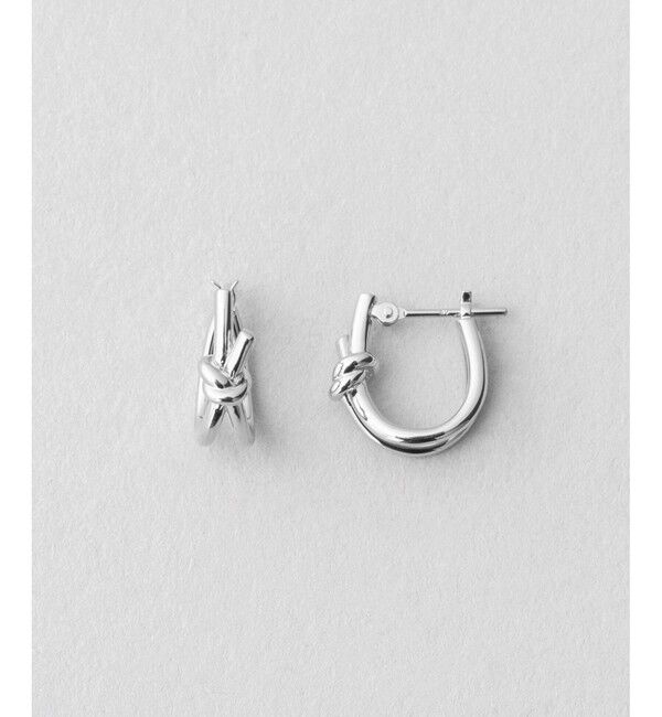 Jouete「フープピアス ノット」|ピアス|プラチナム