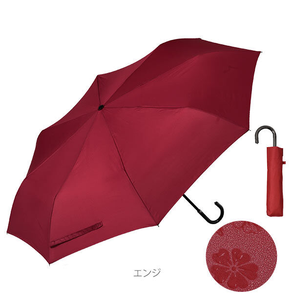 BACKYARD FAMILY「折りたたみ傘 晴雨兼用 桜雫 さくらしずく 通販 折傘 59cm 8本骨 軽量 軽い UVカット」|傘|