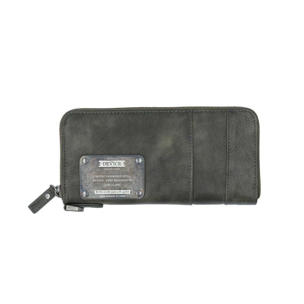 BACKYARD FAMILY「DEVICE デバイス ラウンド 長財布 メンズ 通販 財布 ロングウォレット ウォレット」|財布|グリーン1