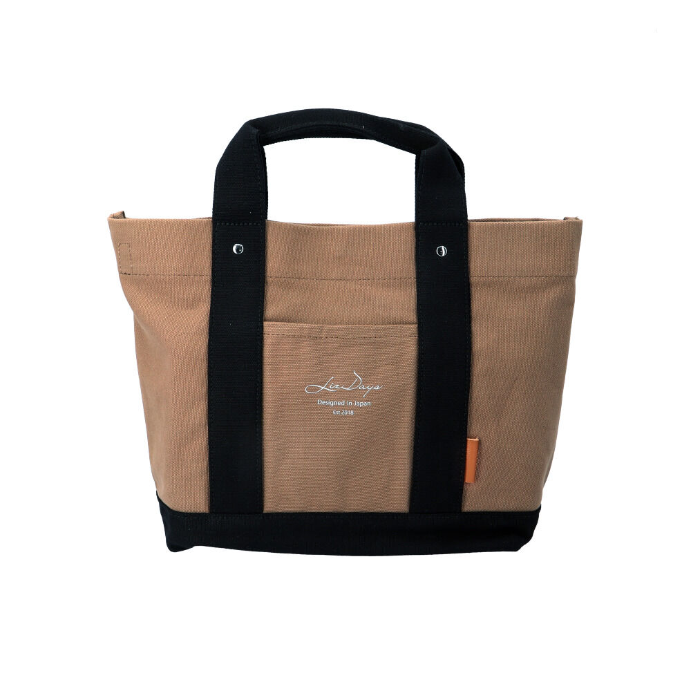 BACKYARD FAMILY「LIZDAYS リズデイズ トートバッグ lz-41603 通販 キャンバス 無地 小さめ 肩掛け」|トートバッグ|ブラウン1
