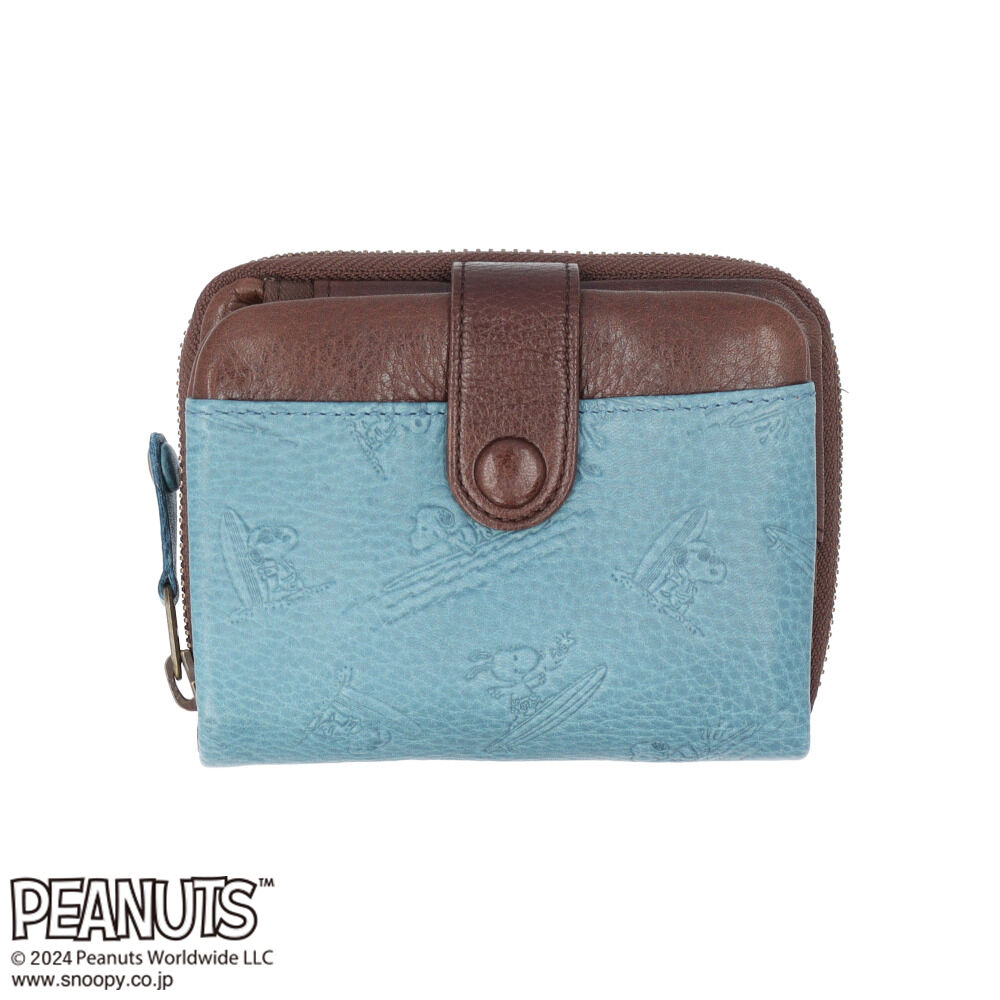 BACKYARD FAMILY「PEANUTS ピーナッツ 二つ折り財布 二つ折り 73460 通販 財布 お財布 さいふ サイフ」|財布|ブルー1
