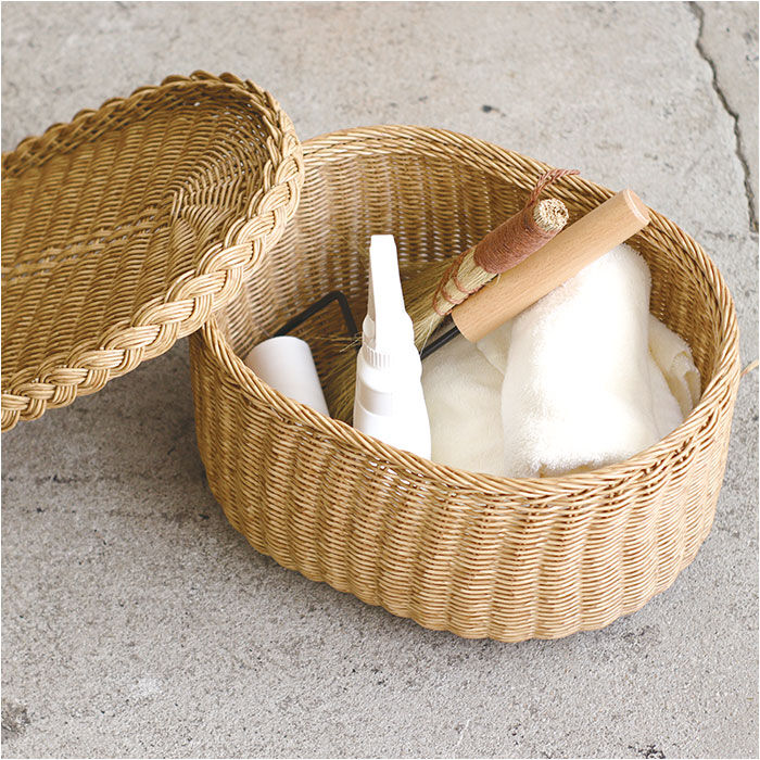 BACKYARD FAMILY「ユティル バスケット 通販 ナイール UTILE フタ付バスケット Sサイズ カゴ かご 籠」|その他|