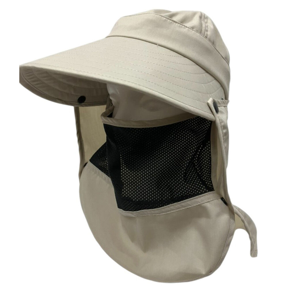 BACKYARD FAMILY「UVカット 帽子 レディース 日よけ 首の後ろ 通販 つば広帽子 折りたたみ帽子 撥水 つば 長い」|ハット|ベージュ1