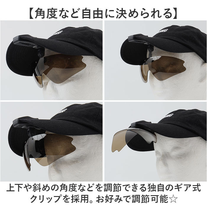 BACKYARD FAMILY「冒険王 サングラス 帽子用 通販 偏光グラス 偏光サングラス クリップオンサングラス」|サングラス|