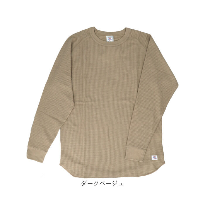 BACKYARD FAMILY「JEMORGAN ワッフル JF070-52S ジェーイーモーガン 通販 長袖Tシャツ ロンT」|Tシャツ・カットソー|
