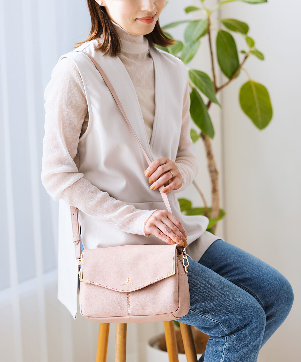 Samantha Thavasa「デニム調デザイン ショルダーバッグ」|ショルダー・メッセンジャー|