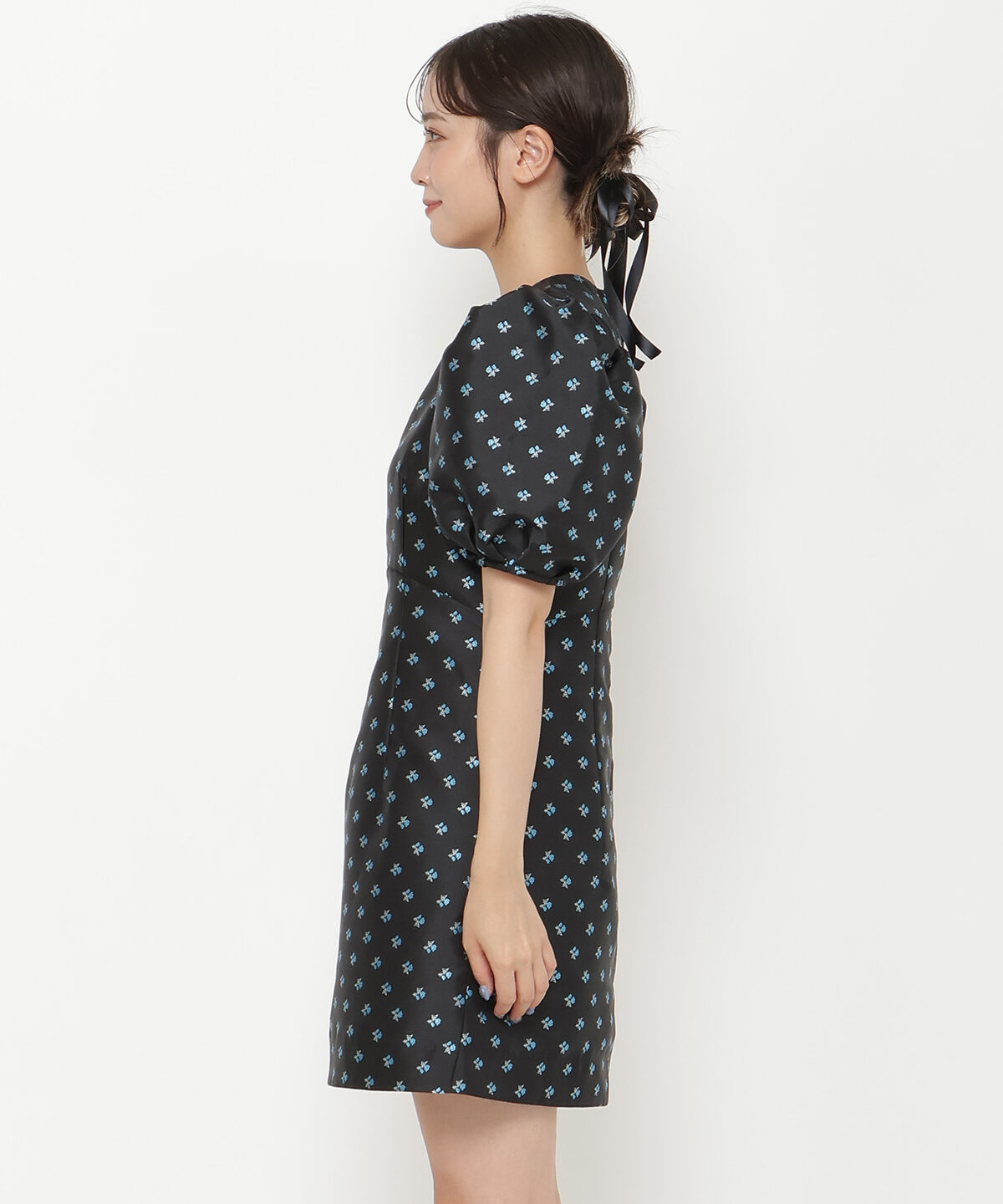 REDYAZEL「ジャガードフラワーミニワンピース」|ワンピース|