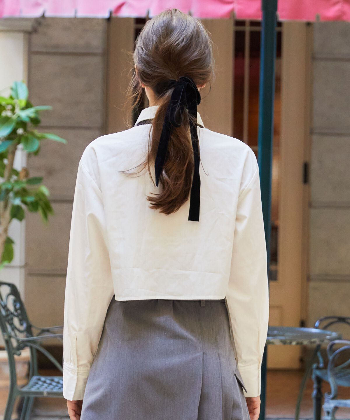 REDYAZEL「シャギーニット＆ネクタイシャツセット」|ニット・セーター|