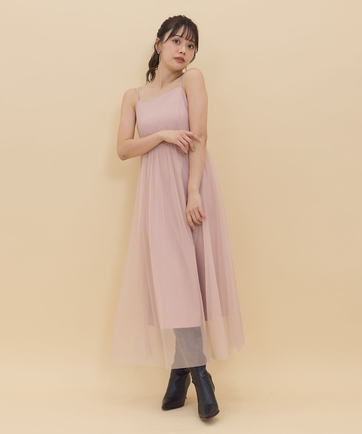 REDYAZEL「チュールレイヤードワンピース」|ワンピース|