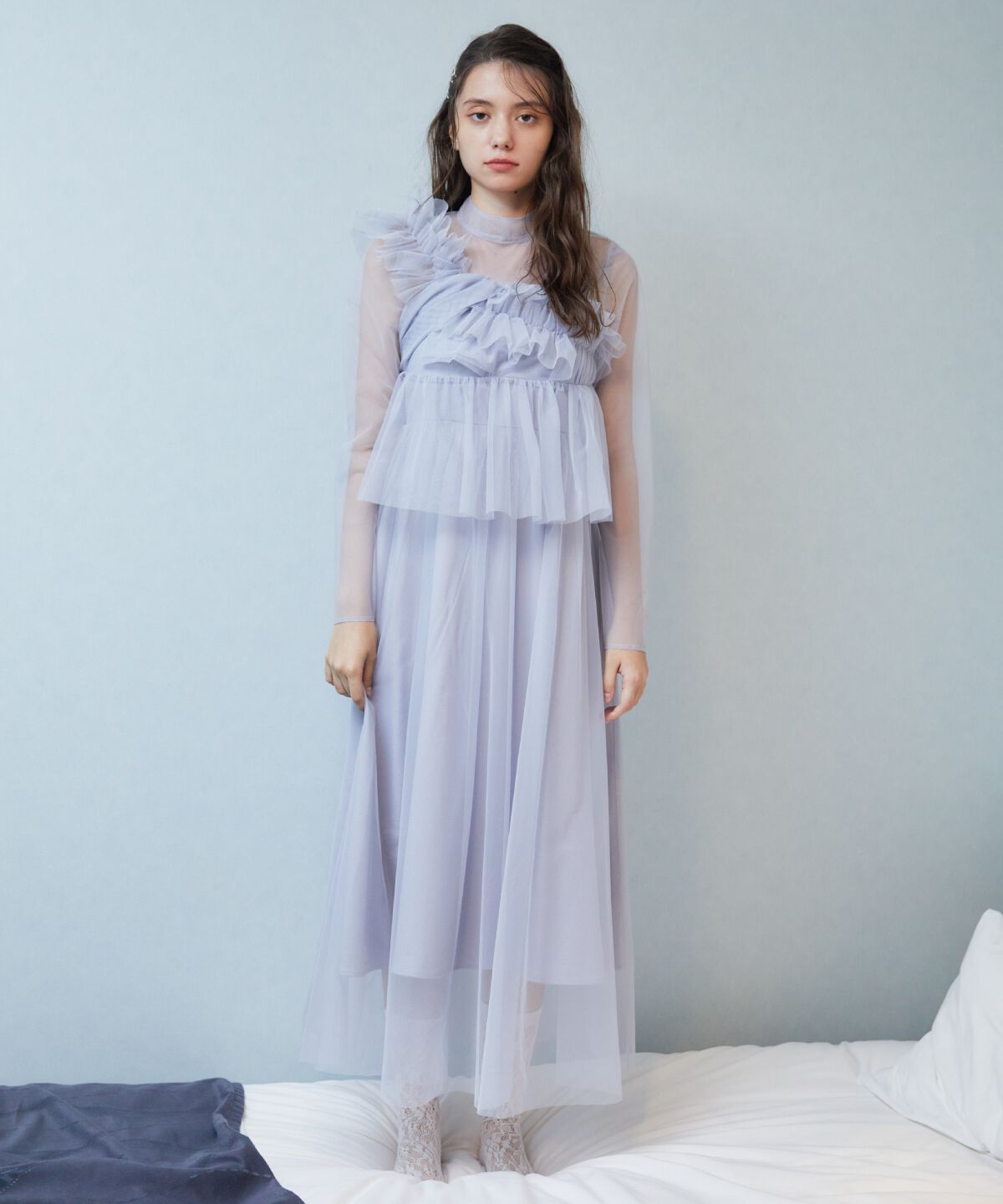 REDYAZEL「チュールレイヤードワンピース」|ワンピース|