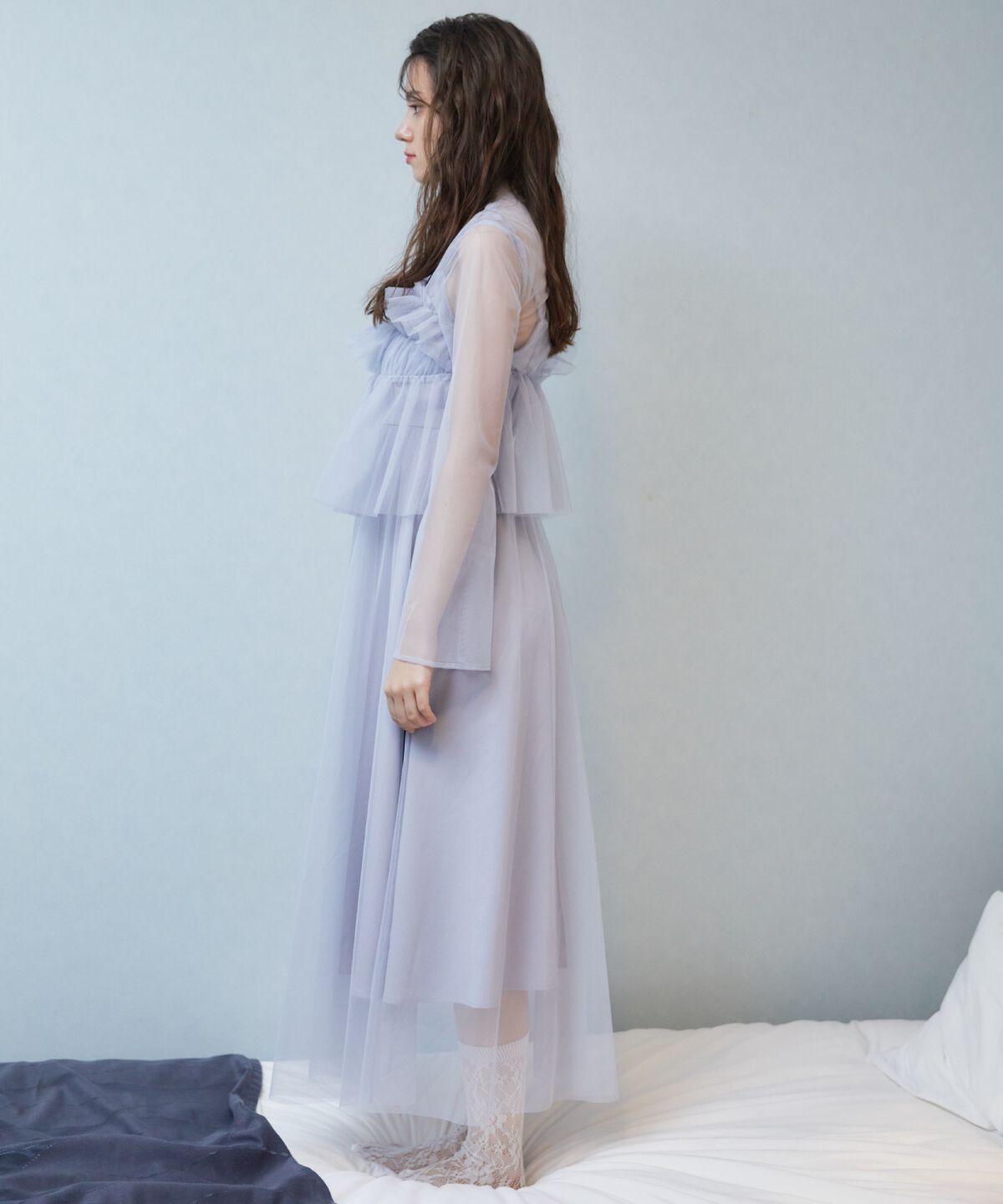 REDYAZEL「チュールレイヤードワンピース」|ワンピース|