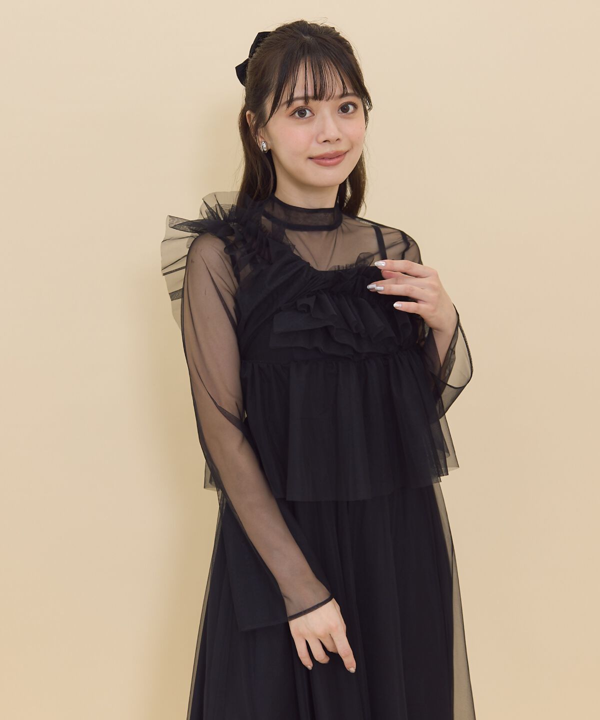 REDYAZEL「チュールレイヤードワンピース」|ワンピース|