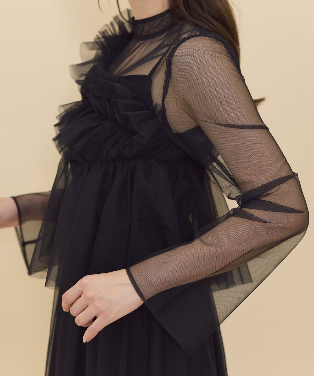 REDYAZEL「チュールレイヤードワンピース」|ワンピース|