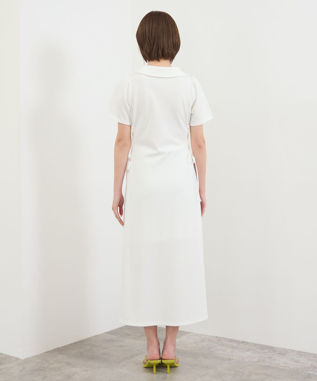 REDYAZEL「エンブレムサイドレースアップロングワンピース」|ワンピース|