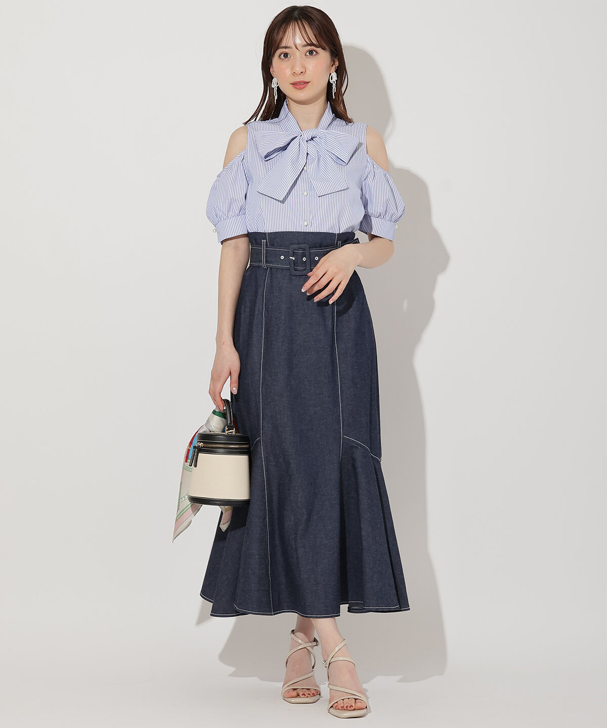 WILLSELECTION「オープンショルダーリボンタイブラウス」|シャツ・ブラウス|