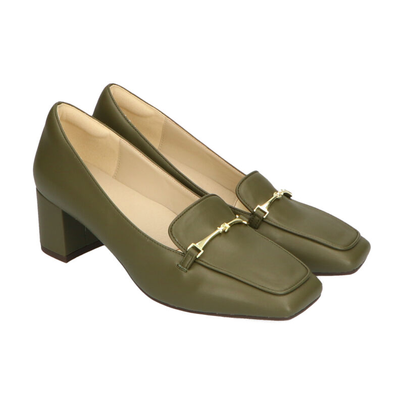 ORiental TRaffic「【跳べるパンプス/シリーズ累計１５０万足突破】ビットモチーフ/R-3207 ヒール ローファー」|パンプス|