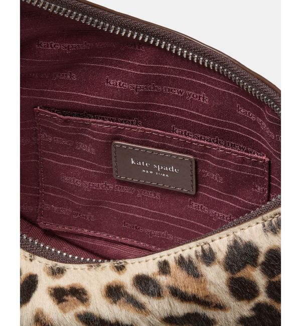 kate spade new york「ケーエスデュオ ダウンタウン レオパード ヘアカーフ クロスボディ バッグ」|ショルダー・メッセンジャー|