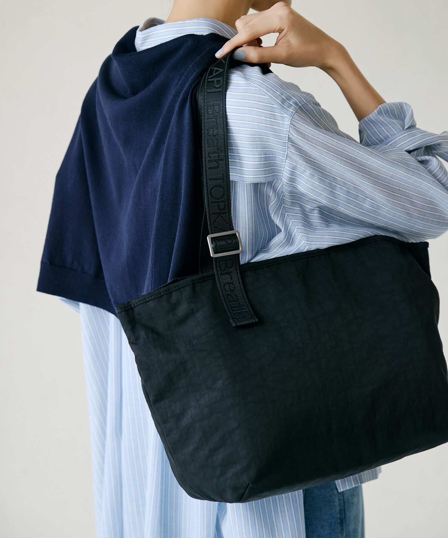 TOPKAPI BREATH「【Breath TOPKAPI】Freely フリーリー ナイロン ロゴテープ  トートバッグ A4対応」|トートバッグ|