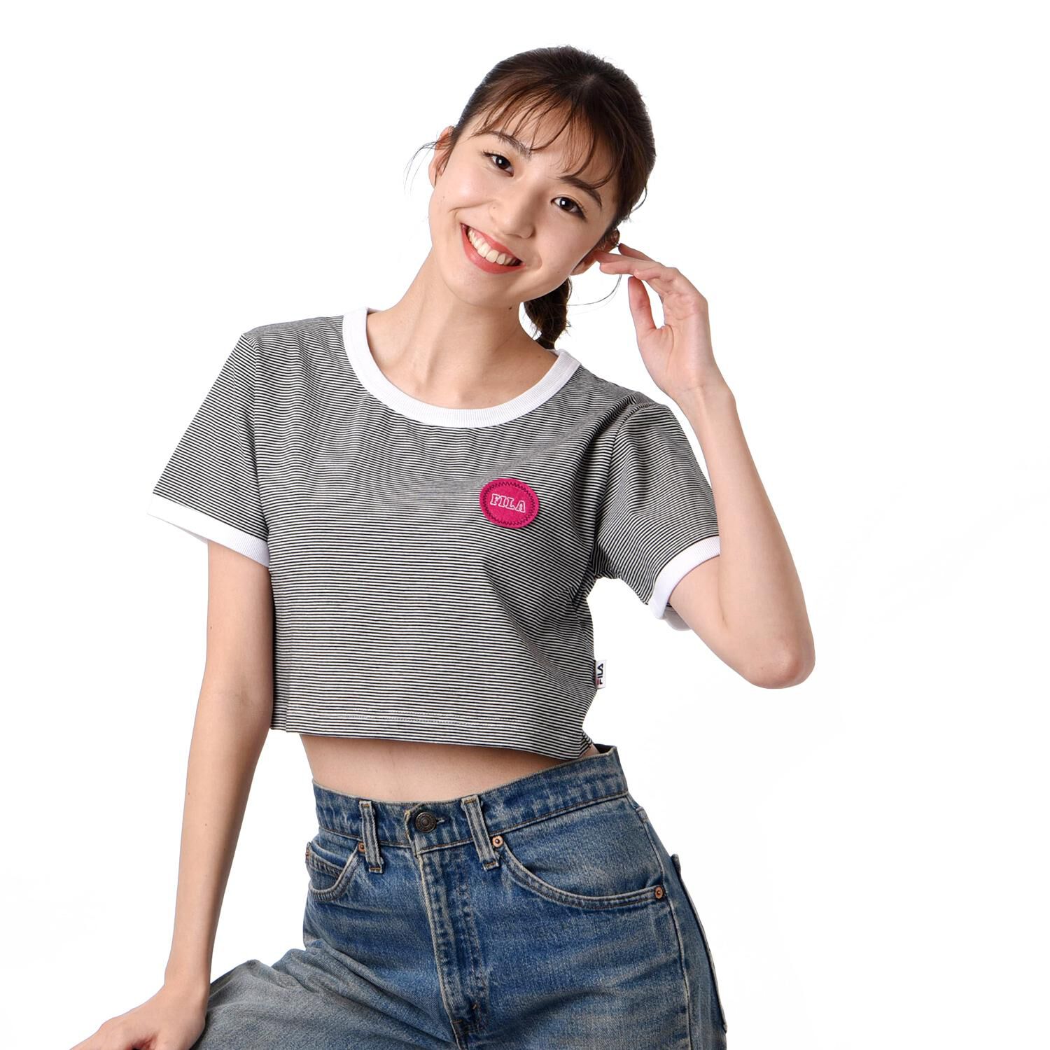 FILA「【FILA ｳｪｱ】W BD RINGER TEE」|Tシャツ・カットソー|