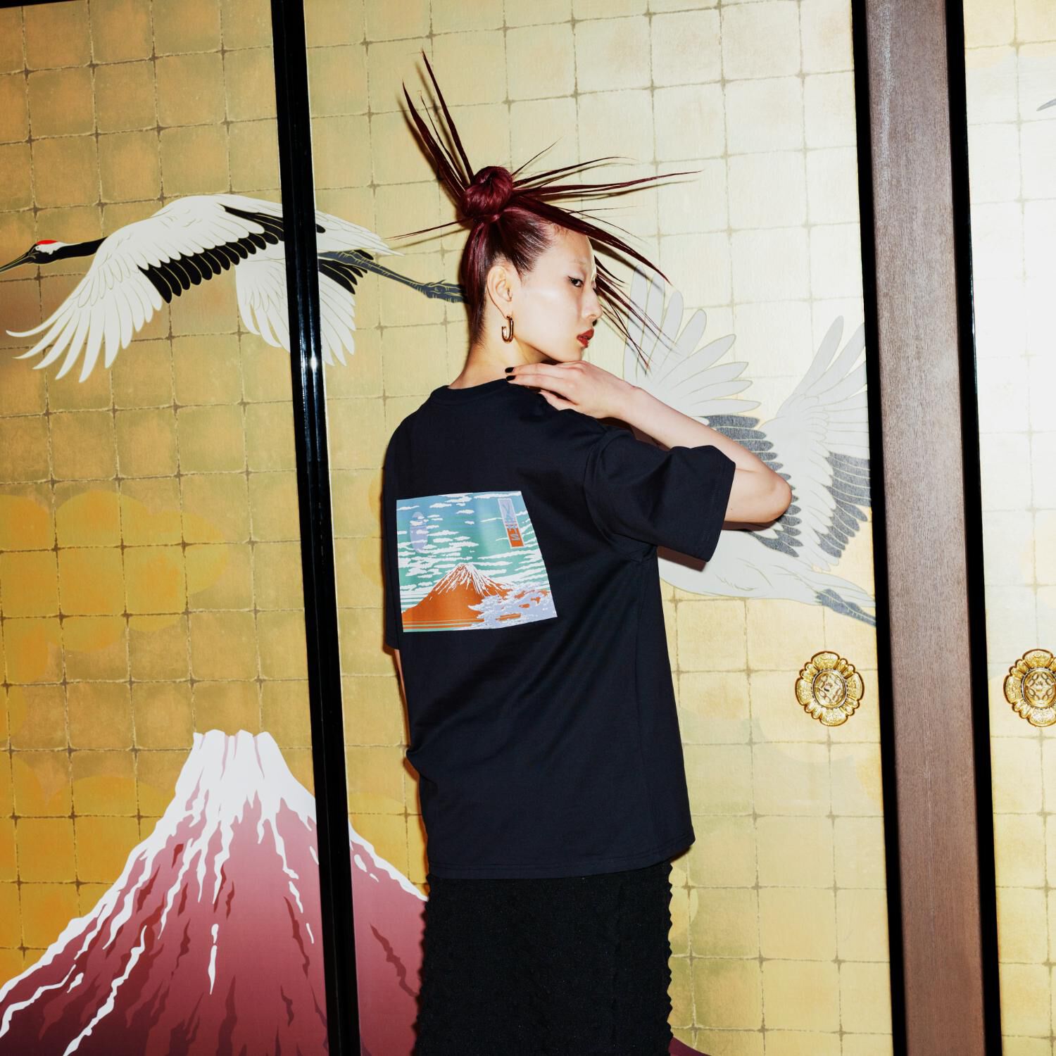 VANS「【VANSｱﾊﾟﾚﾙ】MT FUJI SS TEE」|Tシャツ・カットソー|ブラック