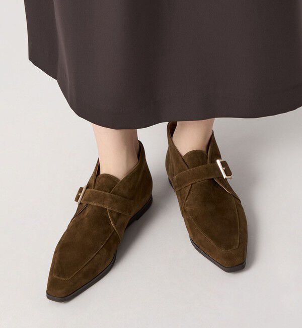 ODETTE E ODILE「ベルテッドアンクル フラット15」|スリッポン|