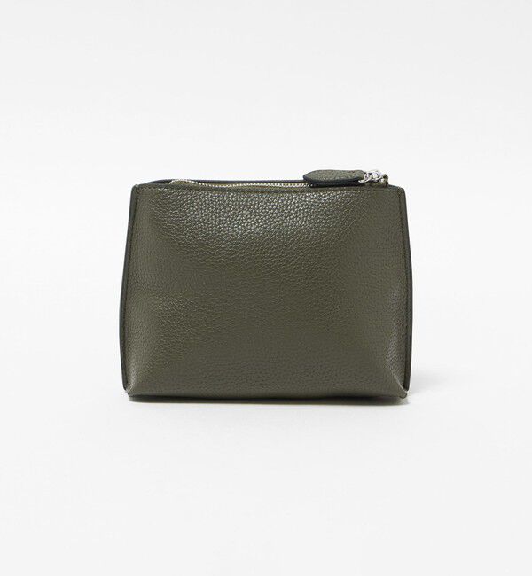 UNITED ARROWS「レザーライク ポーチ S」|ハンドバッグ|