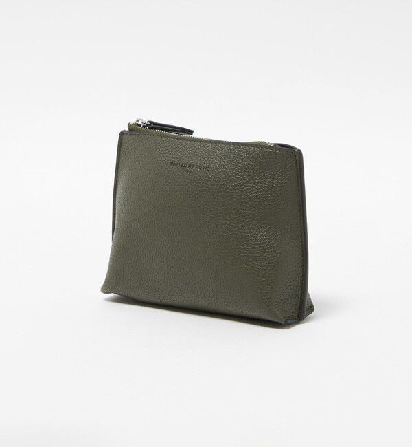 UNITED ARROWS「レザーライク ポーチ S」|ハンドバッグ|