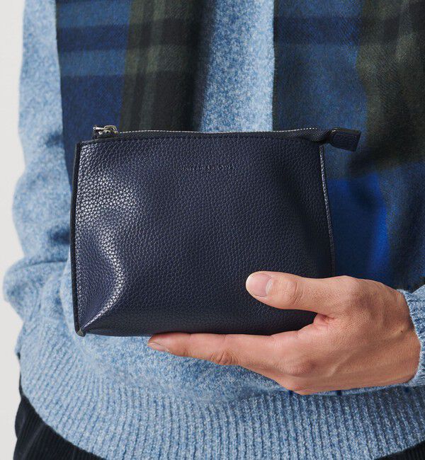 UNITED ARROWS「レザーライク ポーチ S」|ハンドバッグ|