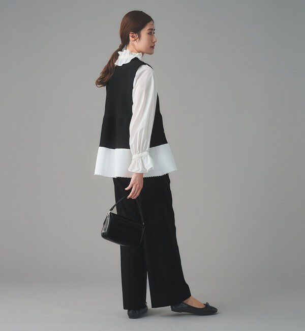 UNITED ARROWS「ペプラム ニットベスト」|ベスト・ジレ|