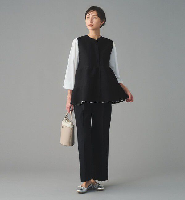 UNITED ARROWS「ペプラム ニットベスト」|ベスト・ジレ|