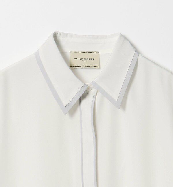 UNITED ARROWS「バイカラー レギュラーシャツブラウス」|シャツ・ブラウス|
