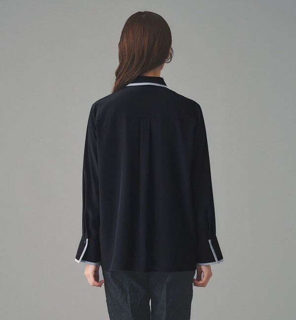 UNITED ARROWS「バイカラー レギュラーシャツブラウス」|シャツ・ブラウス|