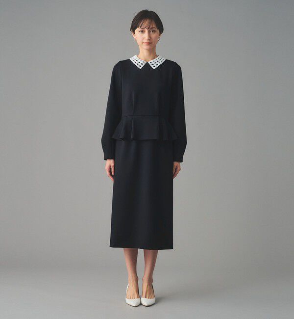 UNITED ARROWS「SPONGY ペプラム ワンピース」|ワンピース|