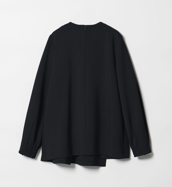 UNITED ARROWS「SPONGY クルーネック ギャザー ブラウス」|シャツ・ブラウス|