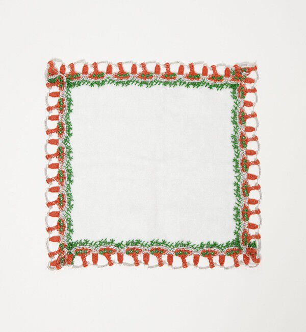 UNITED ARROWS「＜近沢レース店＞ナポリタン ハンカチ」|ハンカチ|