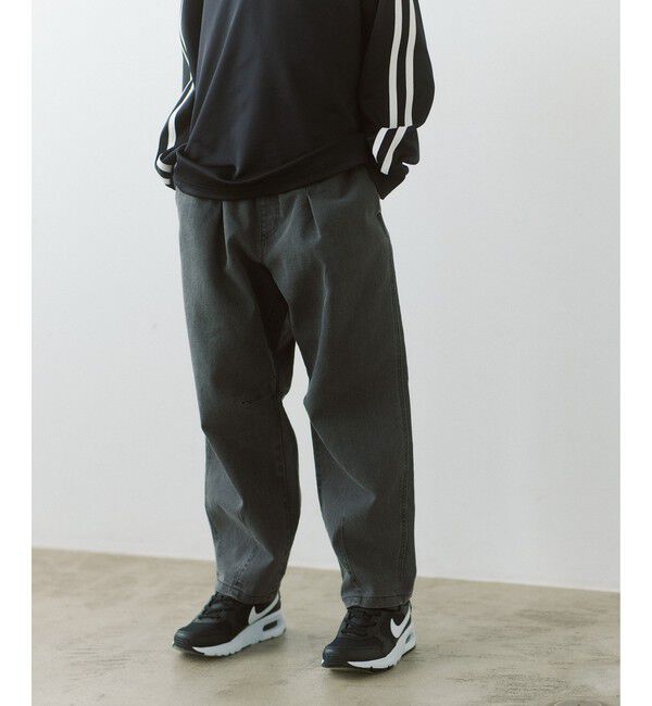 UNITED ARROWS green label relaxing「ストレッチ デニム カーブパンツ / キッズ  100cm-160cm - ストレッチ -」|デニム|BLACK