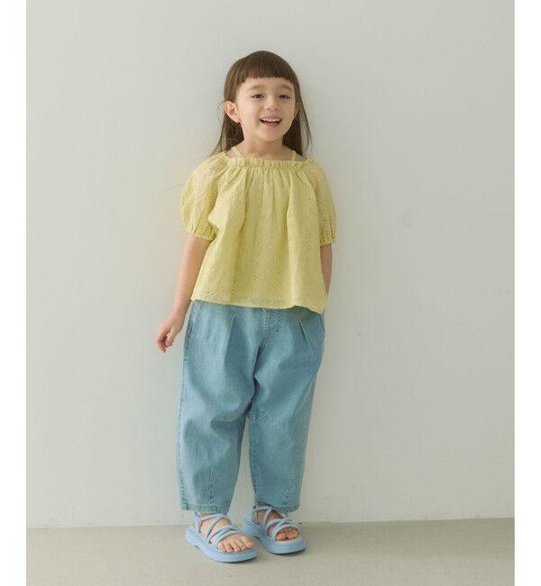 UNITED ARROWS green label relaxing「ストレッチ デニム カーブパンツ / キッズ  100cm-160cm - ストレッチ -」|デニム|