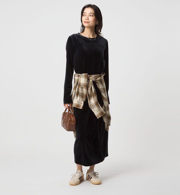 UNITED ARROWS green label relaxing「ベロア ワンピース」|ワンピース|