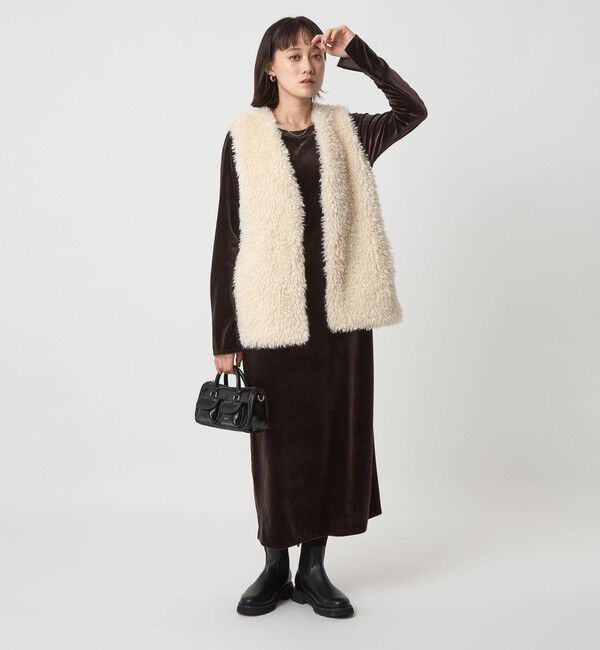 UNITED ARROWS green label relaxing「ベロア ワンピース」|ワンピース|