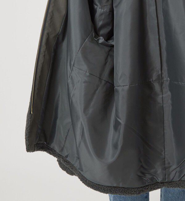 UNITED ARROWS green label relaxing「［size SHORTあり］ボア ノーカラー ブルゾン」|ブルゾン・スタジャン|