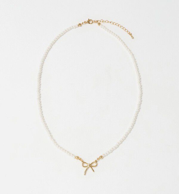 UNITED ARROWS green label relaxing「＜MILK&times;SODA＞リボン ネックレス」|ネックレス|GOLD