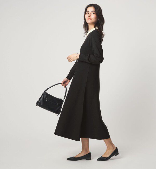 UNITED ARROWS green label relaxing「ハイショク エリツキ ニット ワンピース」|ワンピース|