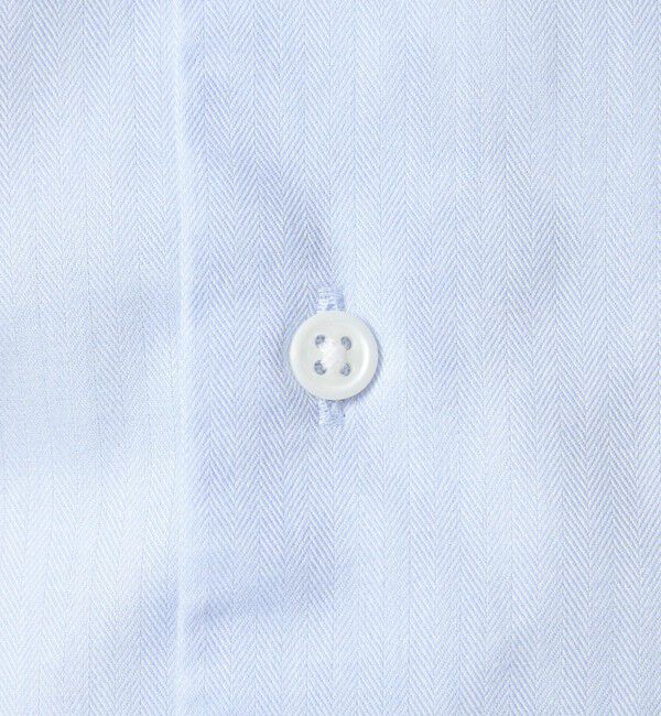 UNITED ARROWS green label relaxing「コットン ヘリンボーン ワイドカラー ドレスシャツ -形態安定-」|シャツ・ブラウス|